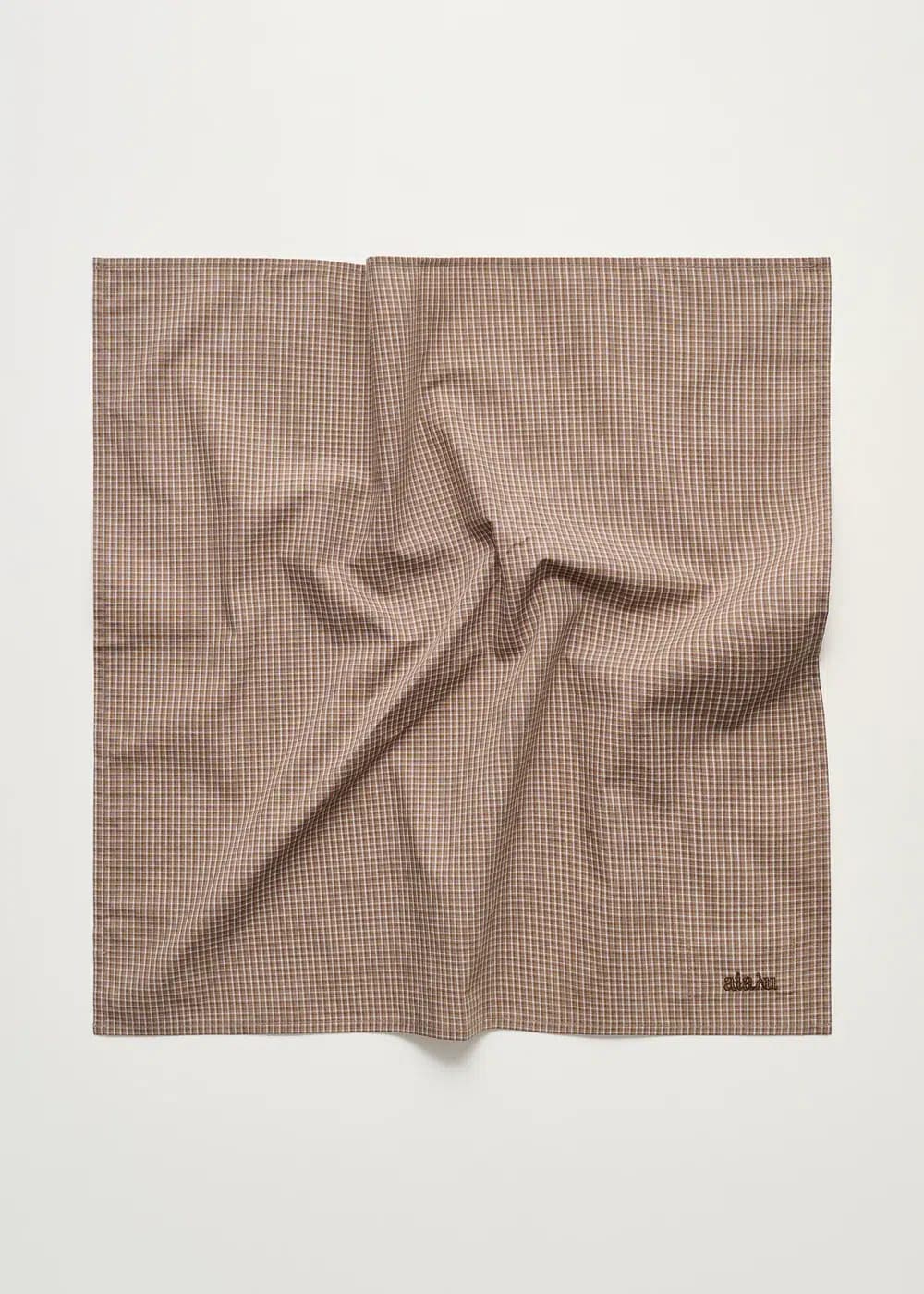 Aiayu / Charlie Scarf Check / Mix Fossil — billede 2