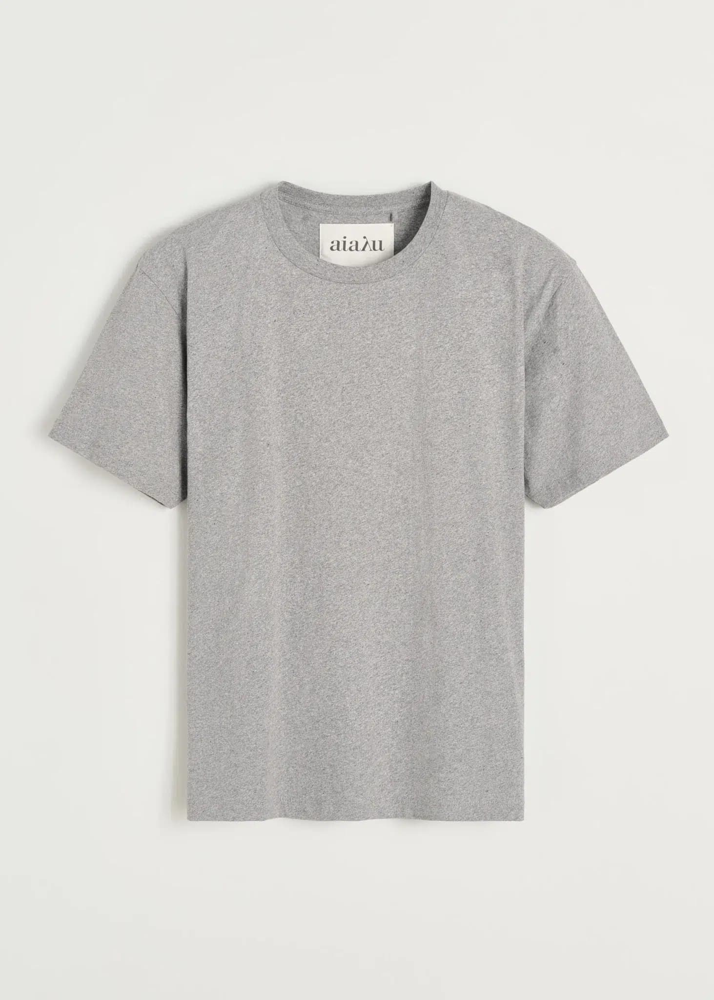 Aiayu / Classic Circular Tee / Grey Melange — billede 2