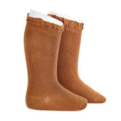 Cóndor Knee Socks Lace Edging