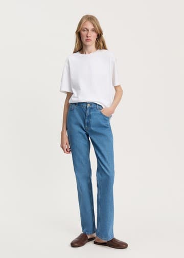 Aiayu / Cooper Highwaist Straight Jeans / Clear Blue