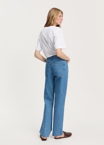 Aiayu / Cooper Highwaist Straight Jeans / Clear Blue — billede 2