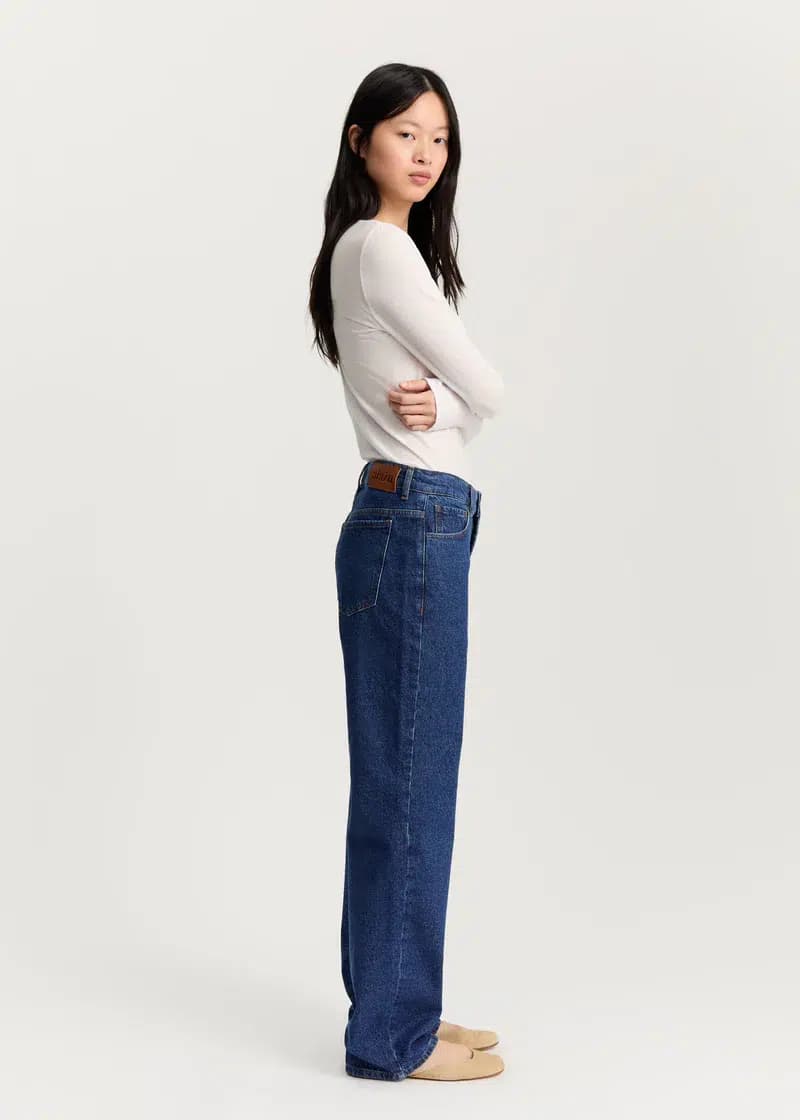 Aiayu / Cooper Highwaist Straight Jeans / Mid Blue — billede 4