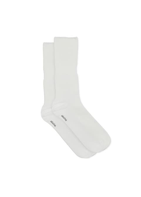 Aiayu / Bomulds Rib Strømper / Hvid — billede 4
