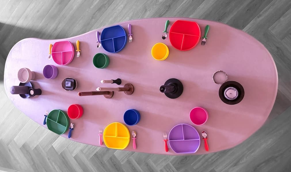 Tress Tableware / Silikone skål / pink — billede 5
