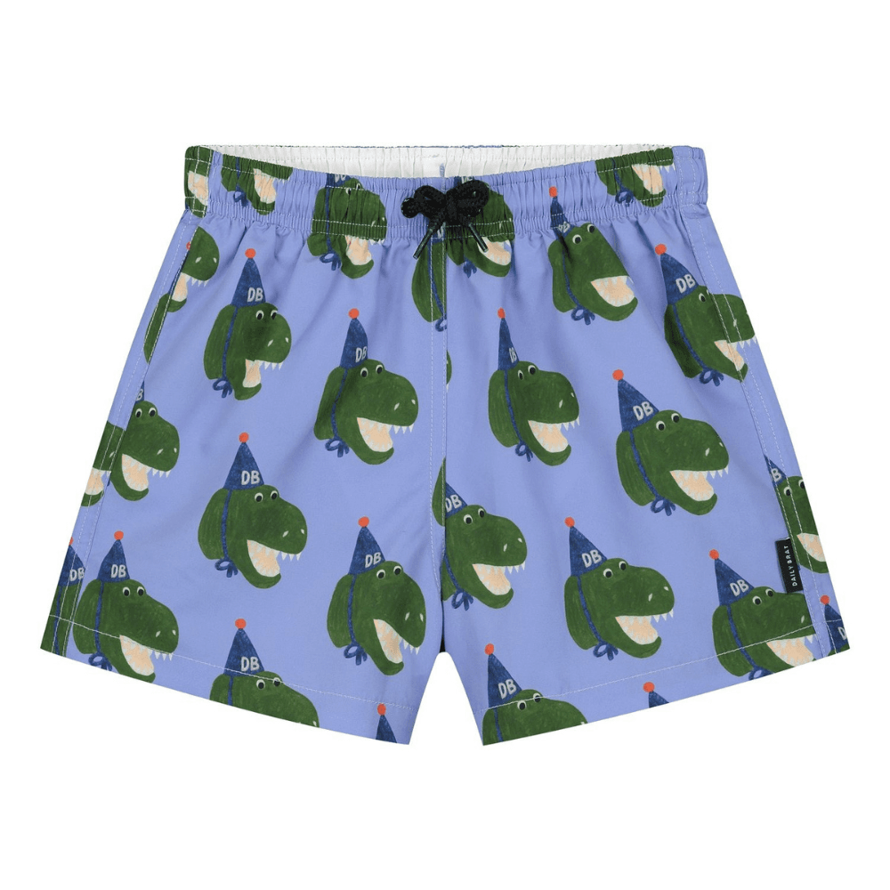 Daily Brat / Daffy Dino Badeshorts / Sky Blue
