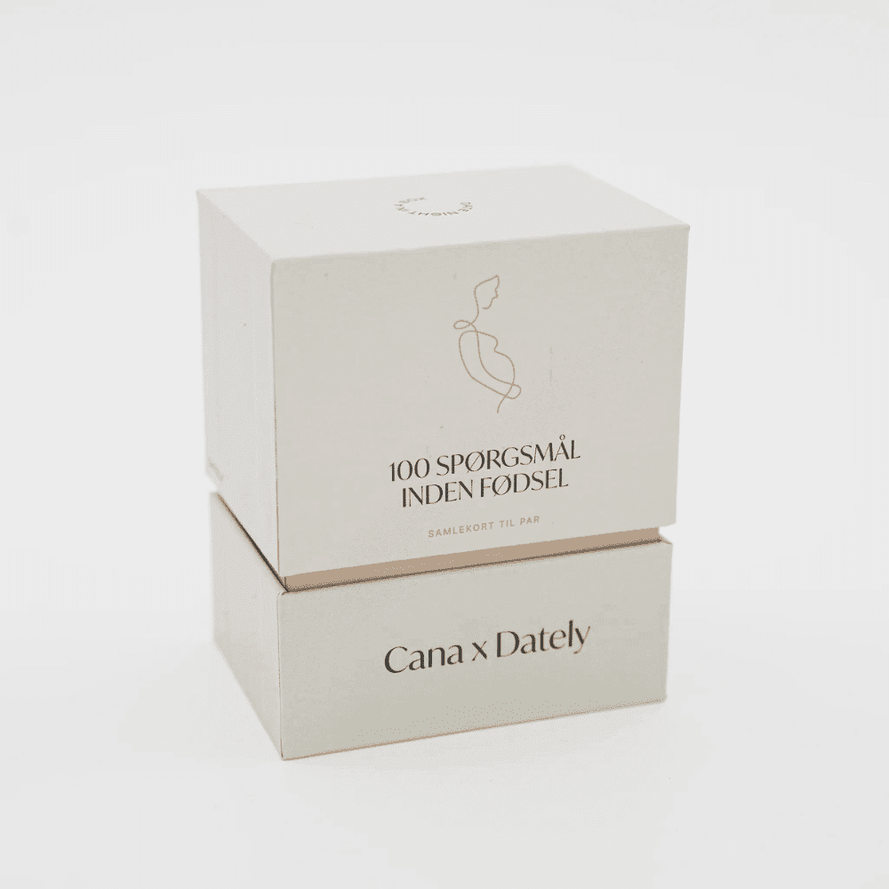 Cana x Dately / samtalekort / 100 spørgsmål inden fødslen