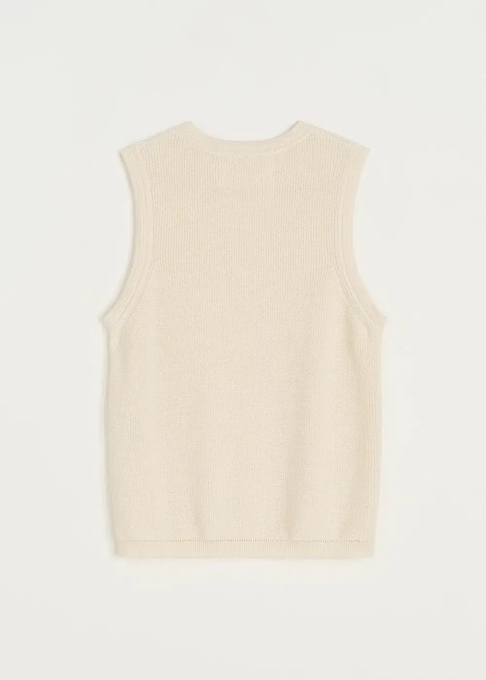 Aiayu / Esha strikket top / Pure Ecru — billede 3