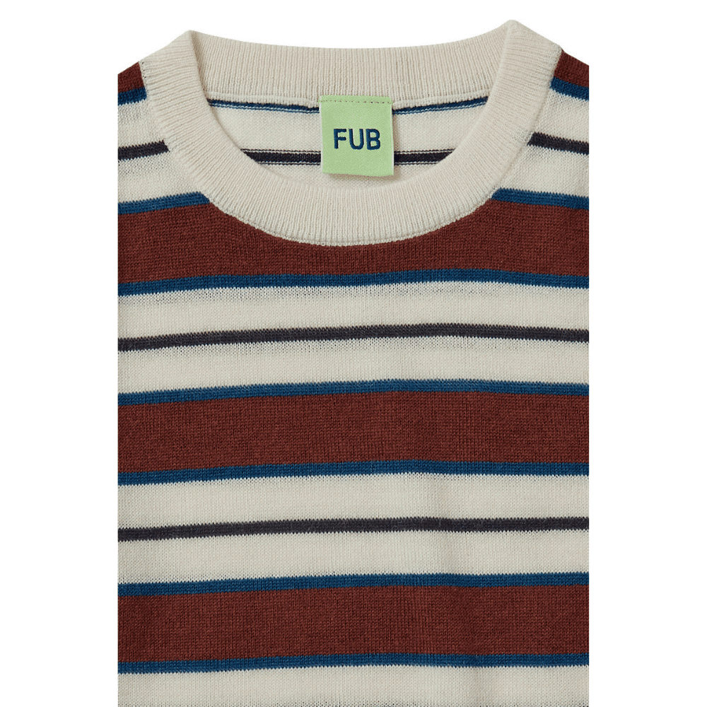 FUB — FUB / Stribet uld bluse / ecru clay — alternativt billede