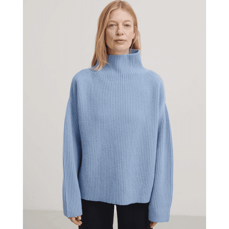 FUB — FUB / Oversize Rib Sweater / Sky