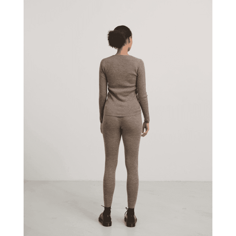 FUB — FUB / Rib Uld Bluse / Beige melange — alternativt billede