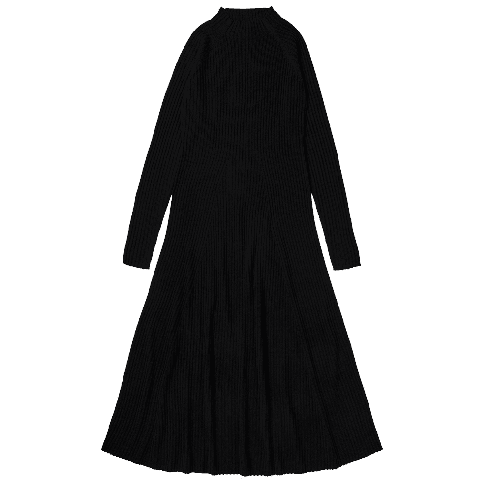 FUB — FUB Woman / Rib Uld Kjole / Sort