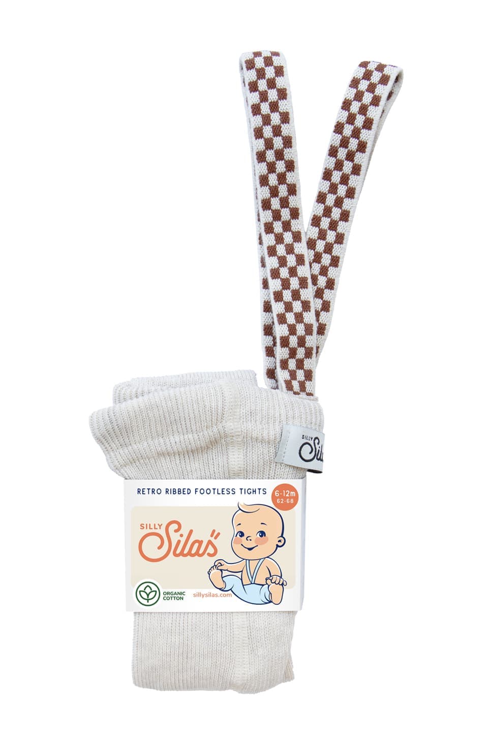 Silly Silas / Tights uden fødder - Cream blend checked — billede 2