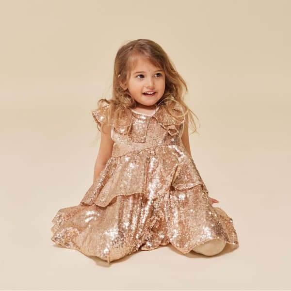 Konges Sløjd / Starla Palliet Kjole / Gold blush — billede 11