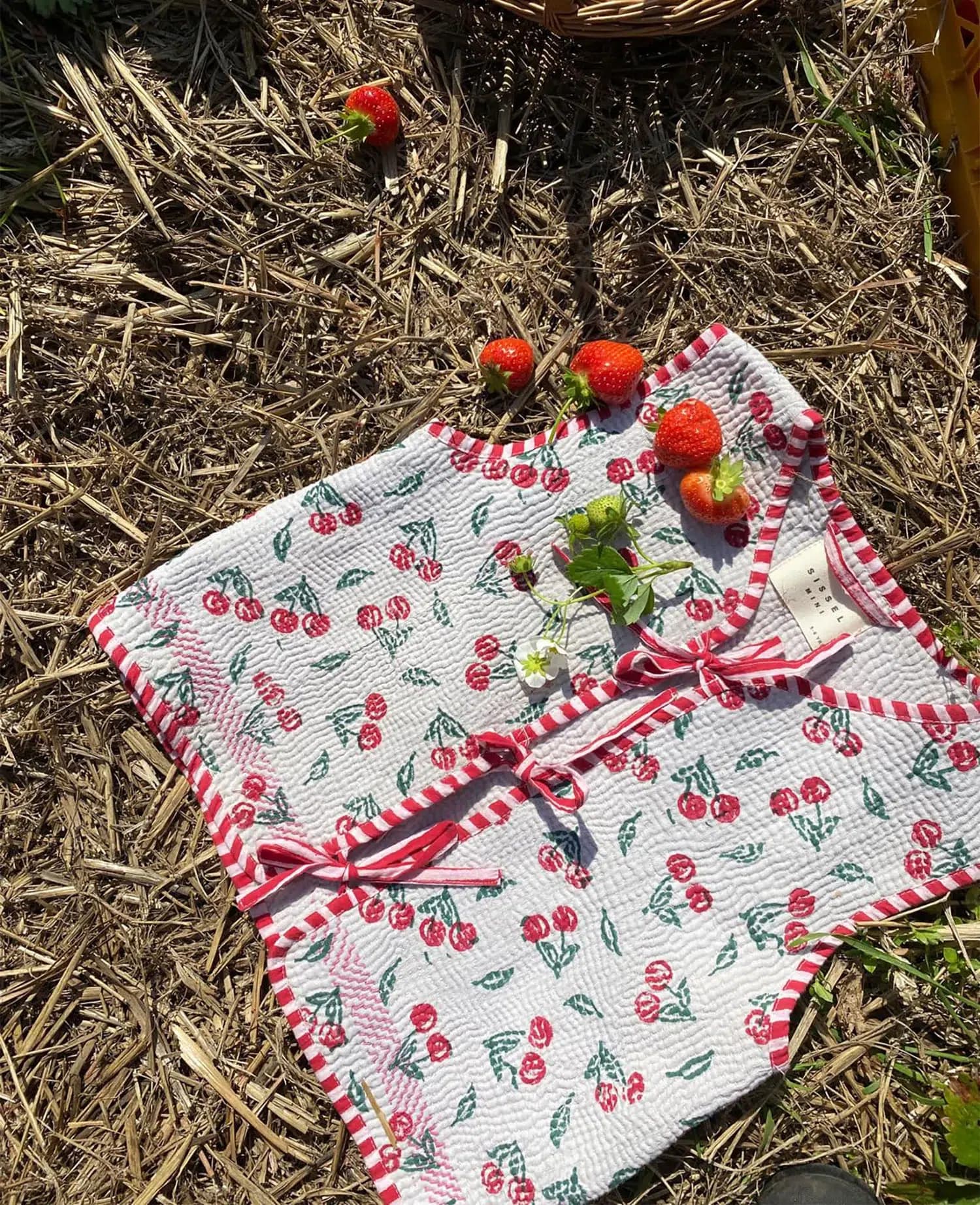 Sissel Edelbo MINI / Gro vest / Vintage Kantha Cherry — billede 3