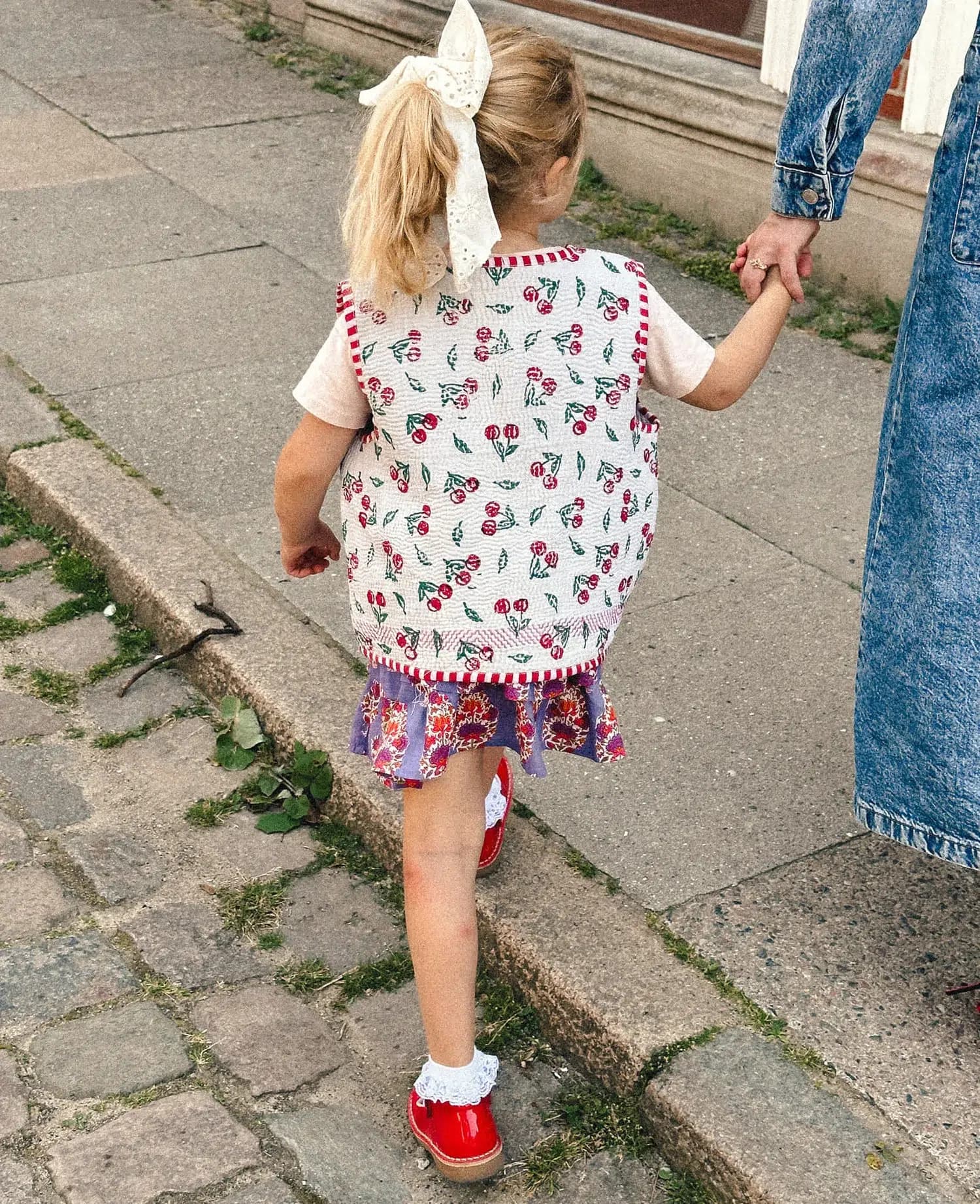 Sissel Edelbo MINI / Gro vest / Vintage Kantha Cherry — billede 5