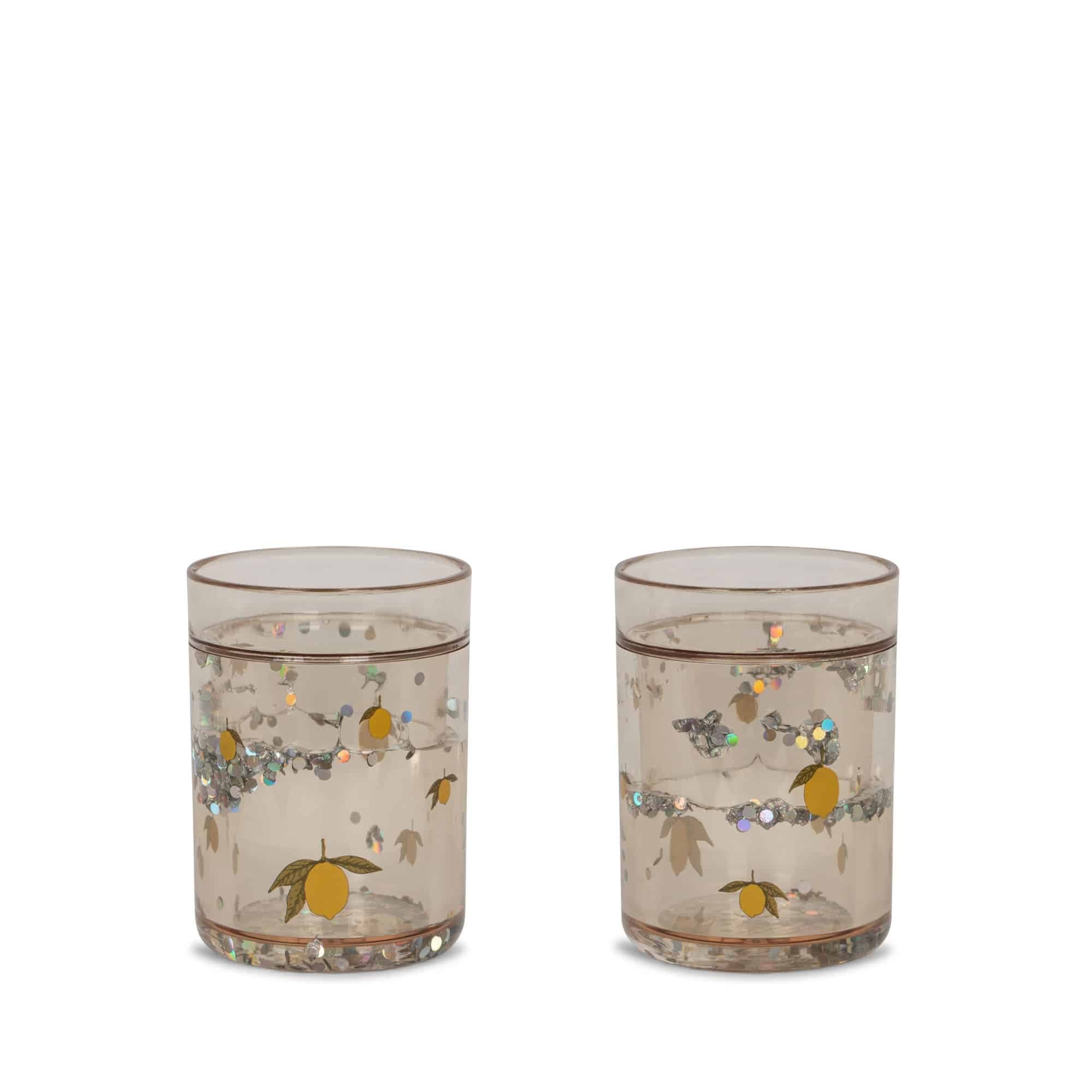 Konges Sløjd / 2 pak glitterkopper / Lemon