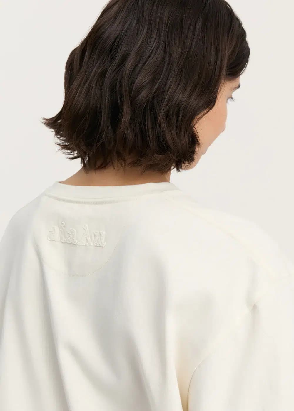 Aiayu / Lui Circular Tee / Pure Ecru — billede 4