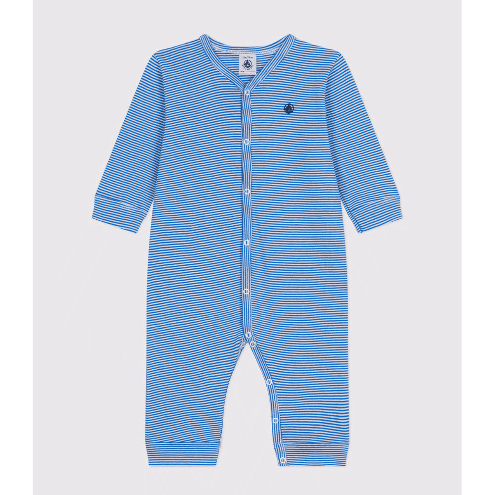 Petit Bateau / heldragt uden fødder / blå striber