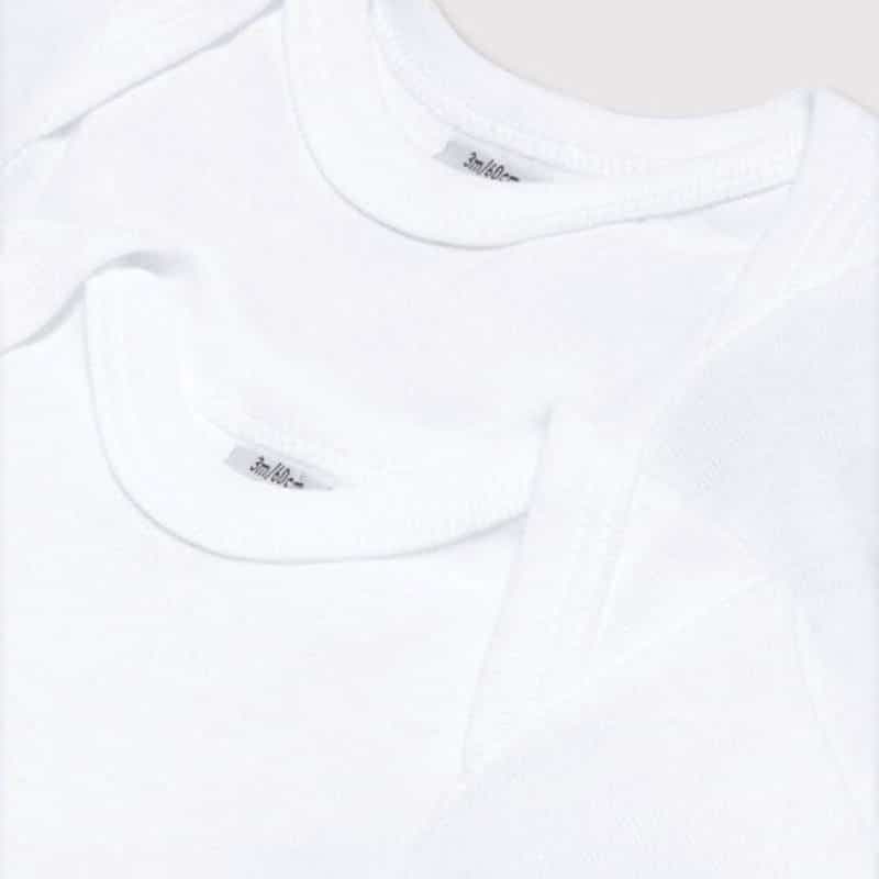 Petit Bateau / 2 pak langærmet body / hvid — billede 2