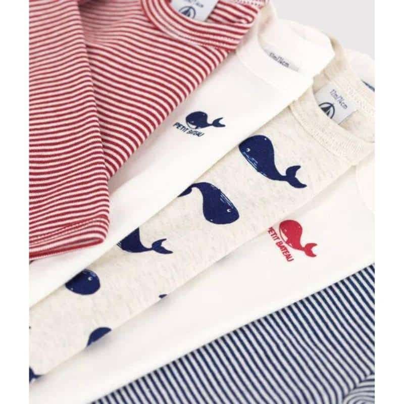 Petit Bateau / 5 pak body / hvaler — billede 2