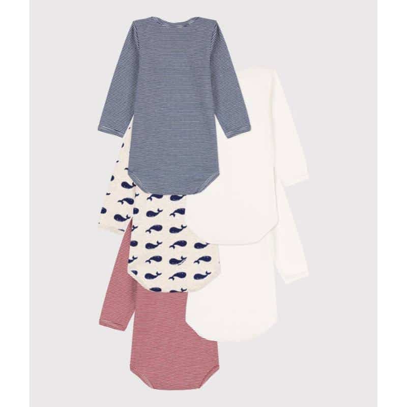 Petit Bateau / 5 pak body / hvaler — billede 3