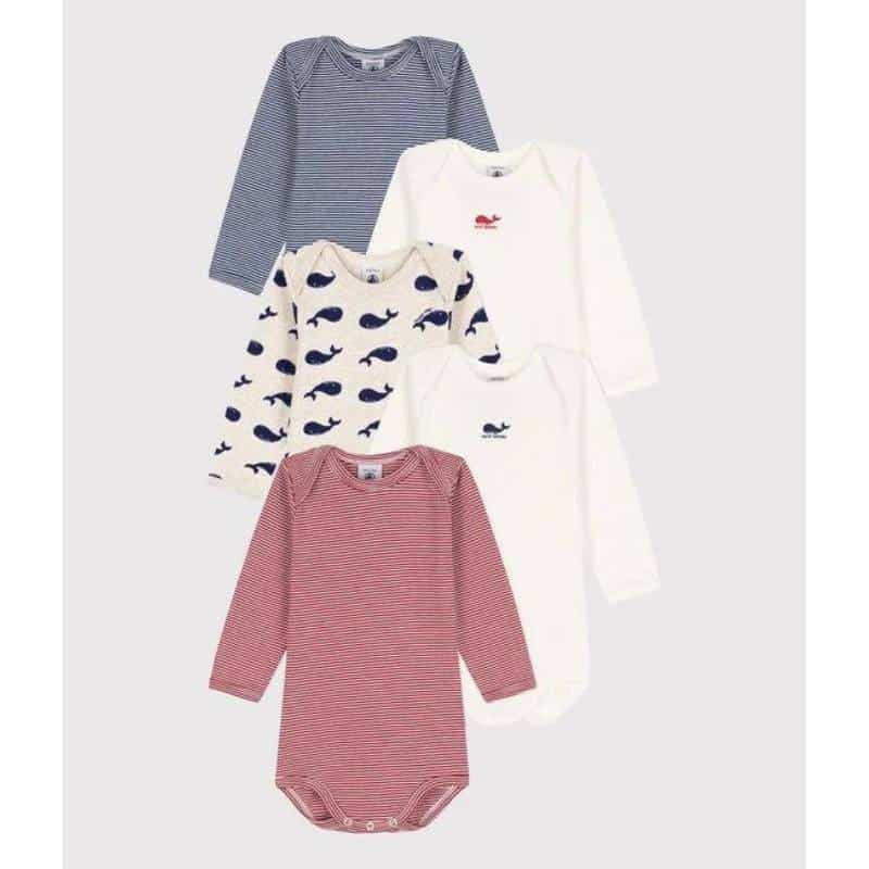 Petit Bateau / 5 pak body / hvaler
