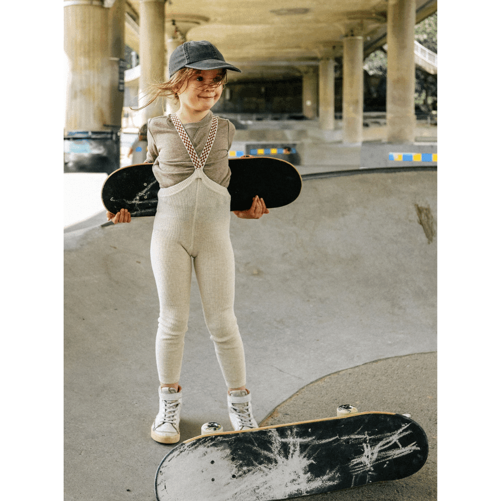 Silly Silas / Tights uden fødder - Cream blend checked — billede 7
