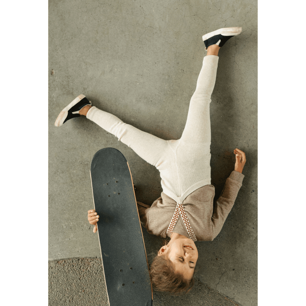 Silly Silas / Tights uden fødder - Cream blend checked — billede 5