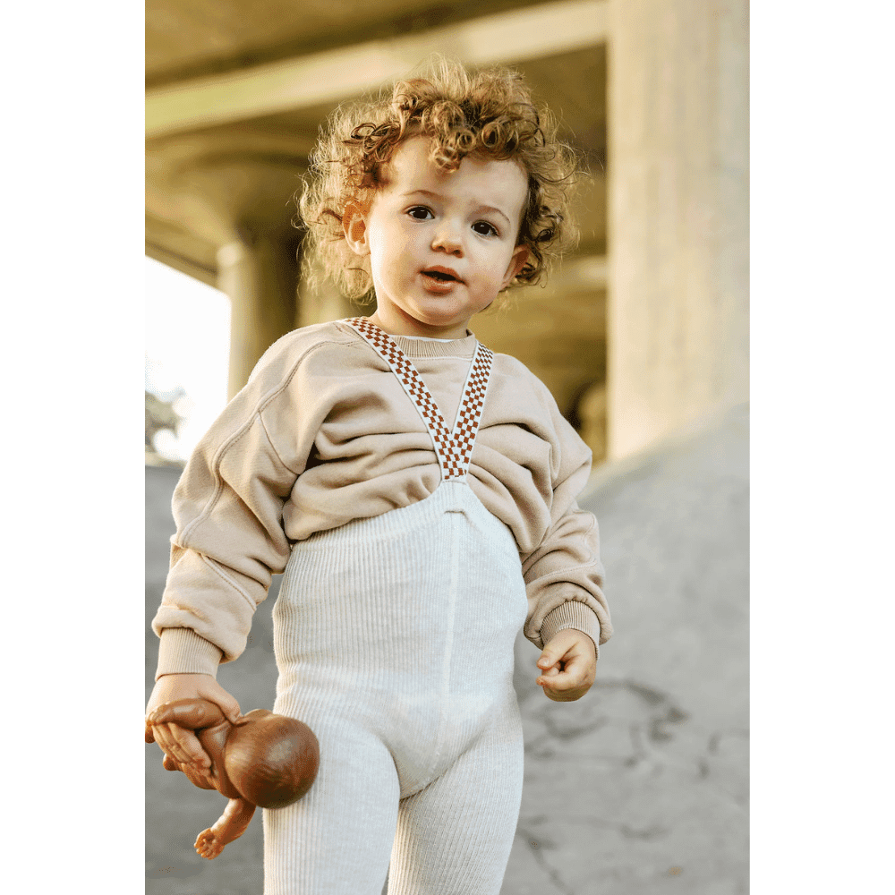 Silly Silas / Tights uden fødder - Cream blend checked — billede 4