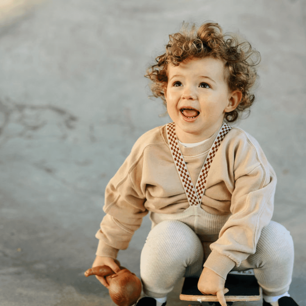 Silly Silas / Tights uden fødder - Cream blend checked — billede 3