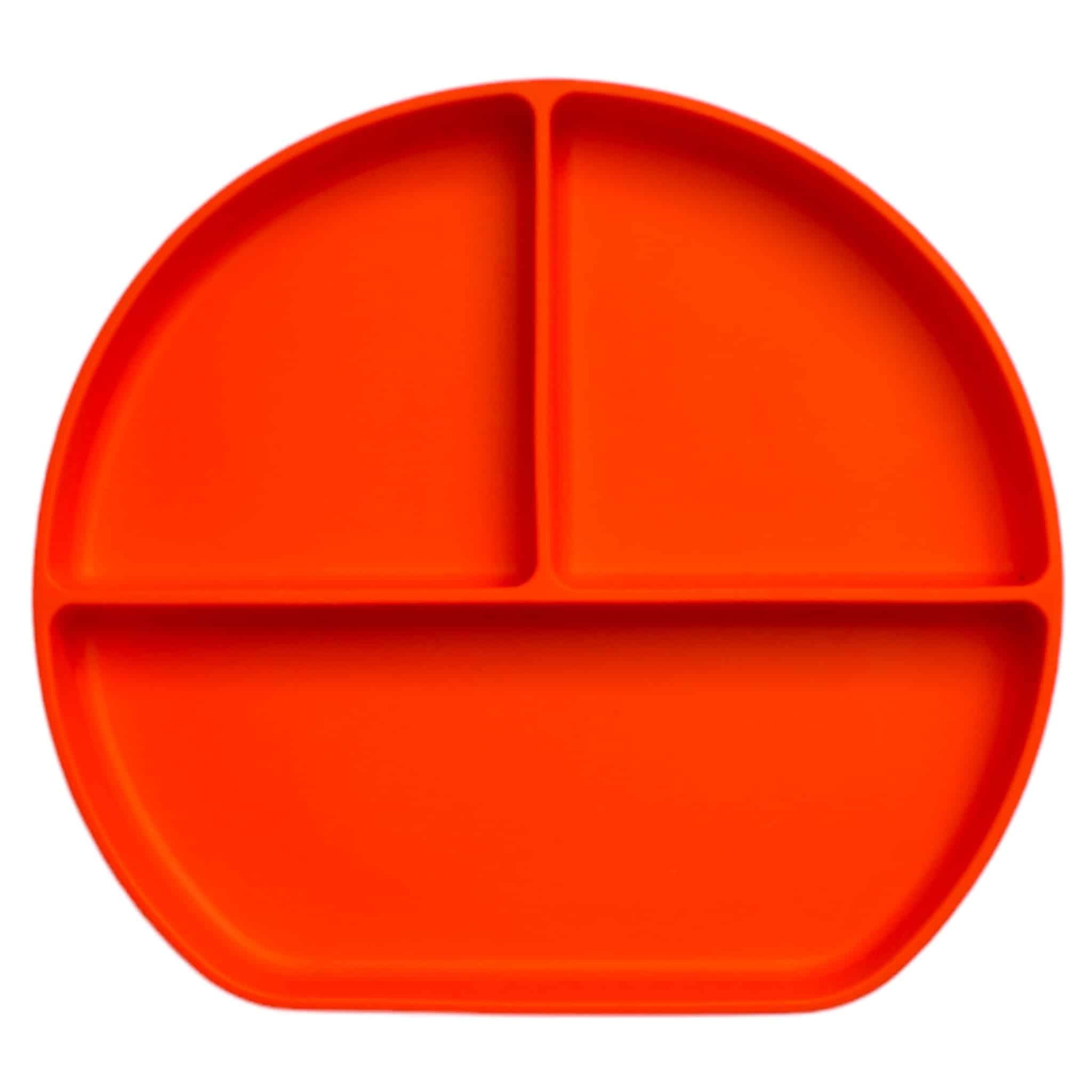 Tress Tableware / Rumopdelt tallerken med sugekop / orange