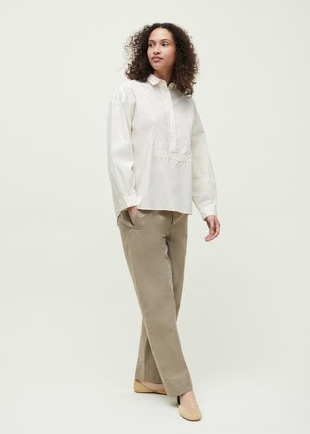 Aiayu / Umi Tunic Poplin / Pure Ecru — billede 4
