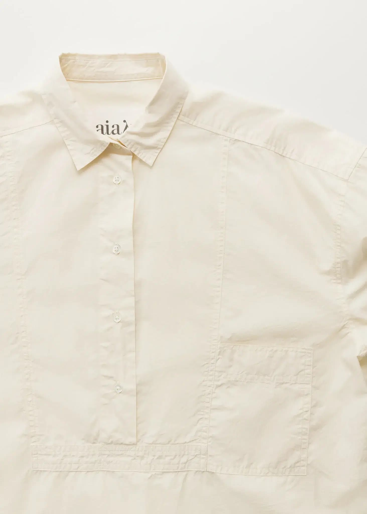 Aiayu / Umi Tunic Poplin / Pure Ecru — billede 3