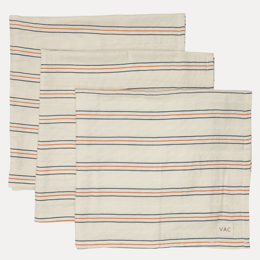 VacVac Studio / 3-pak stofbleer / Seed pearl stripes — billede 2