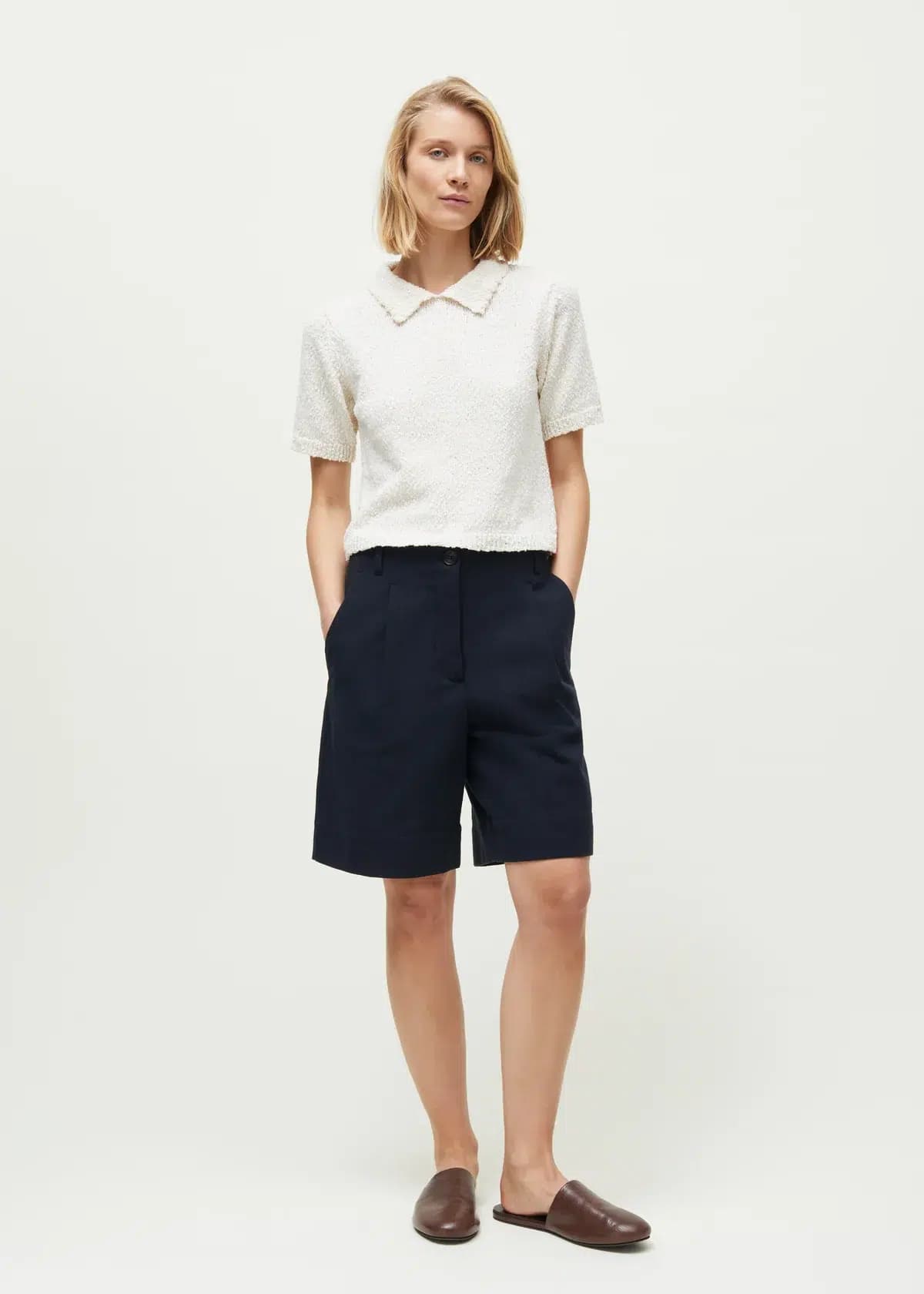 Aiayu / Willy Shorts Twill / Black Navy