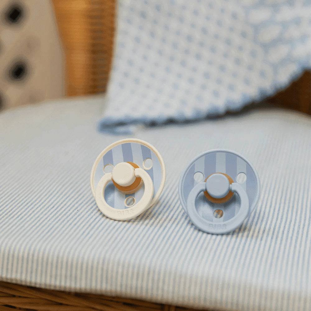 BIBS Colour / Enkel sut / Block Baby Blue Dusty Blue — billede 3