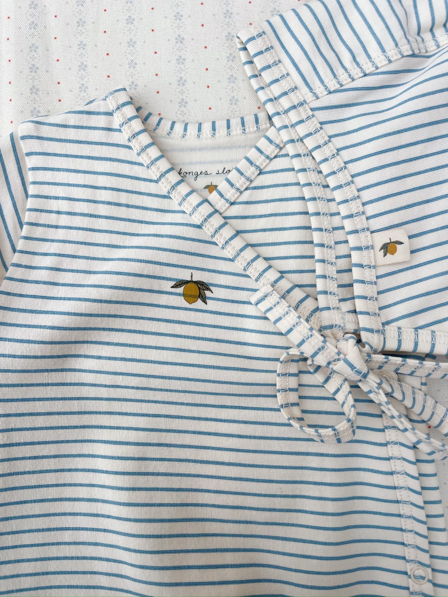 Konges Sløjd / Basic newborn heldragt / Stripe Bluie — billede 4