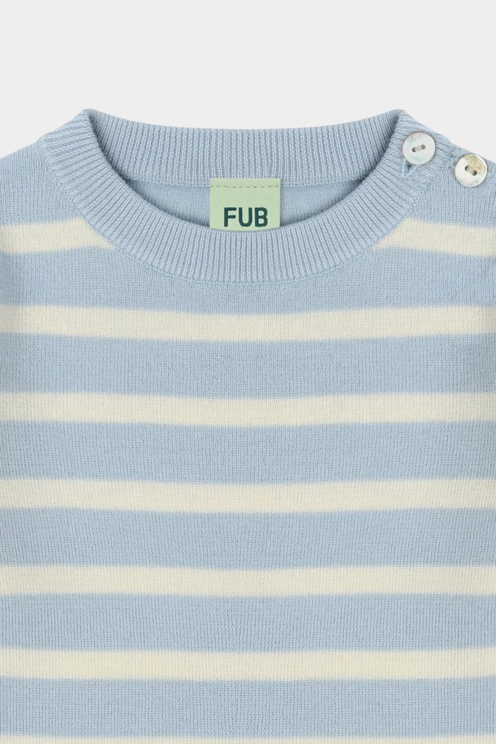 FUB / Baby Langærmet Stribet Bluse / Pale Blue — billede 2