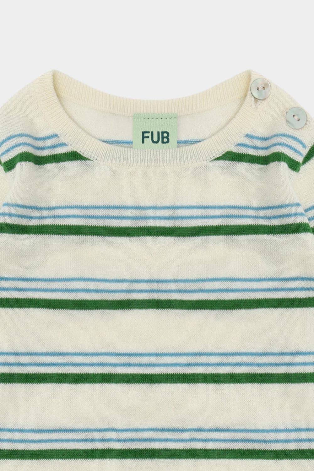 FUB — FUB / Langærmet Stribet Body / Pine Ecru — alternativt billede