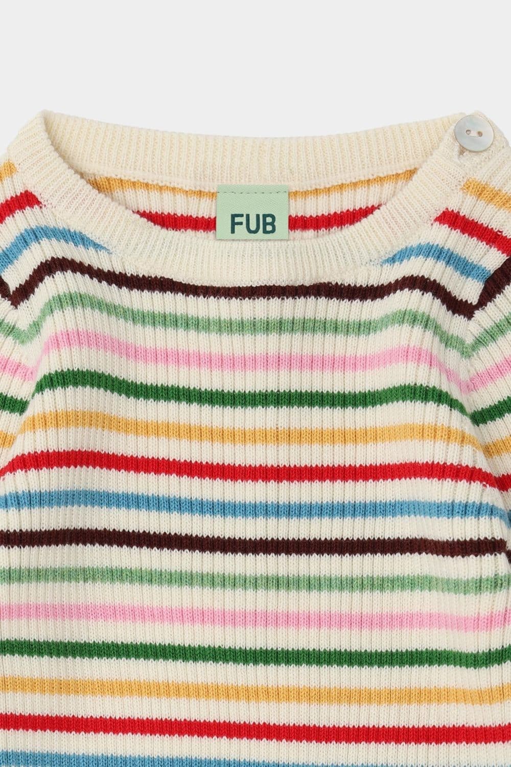 FUB / Baby Rib Bluse / Multi Striber — billede 2