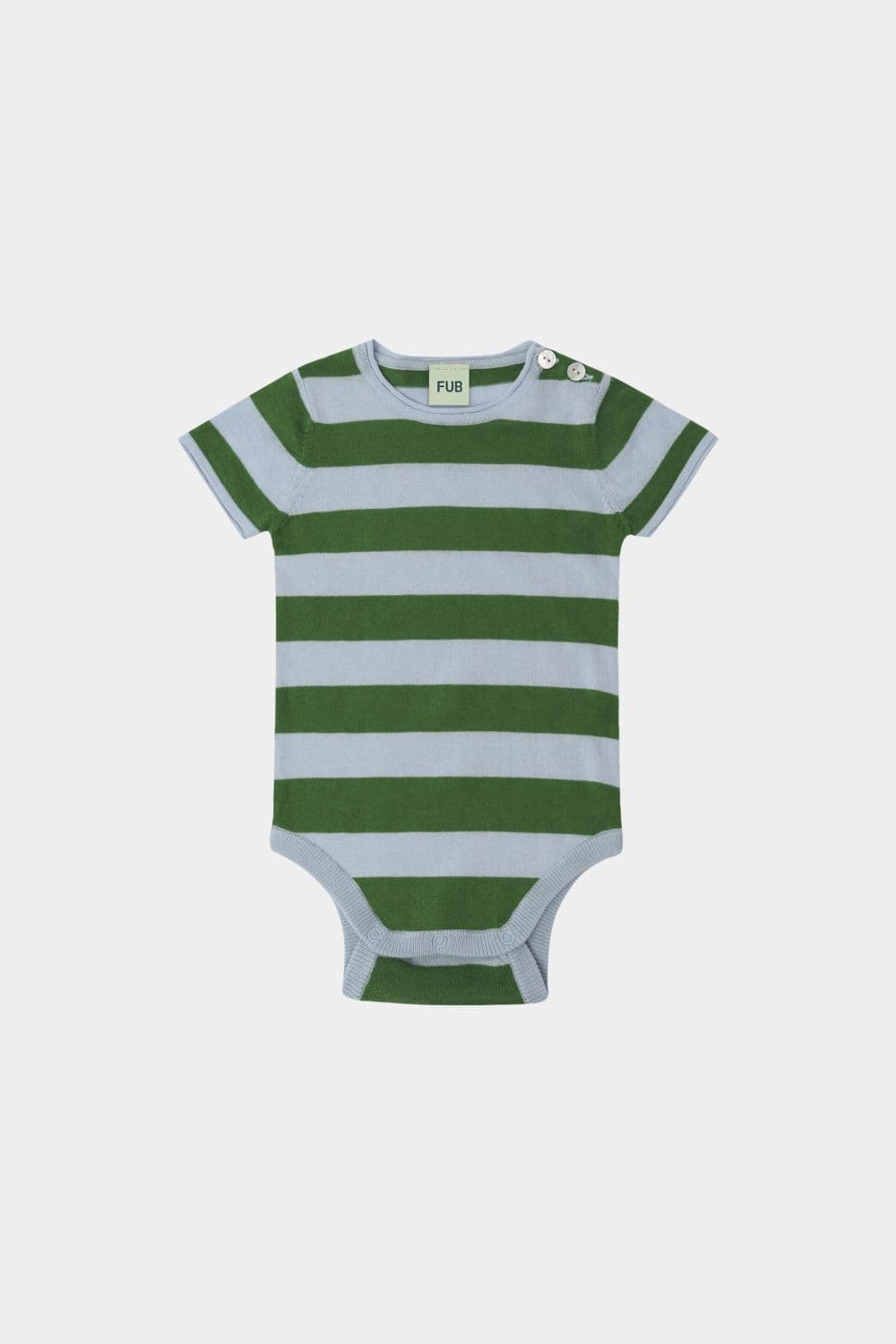 FUB / Baby Kortærmet Bredstribet Body / Pine