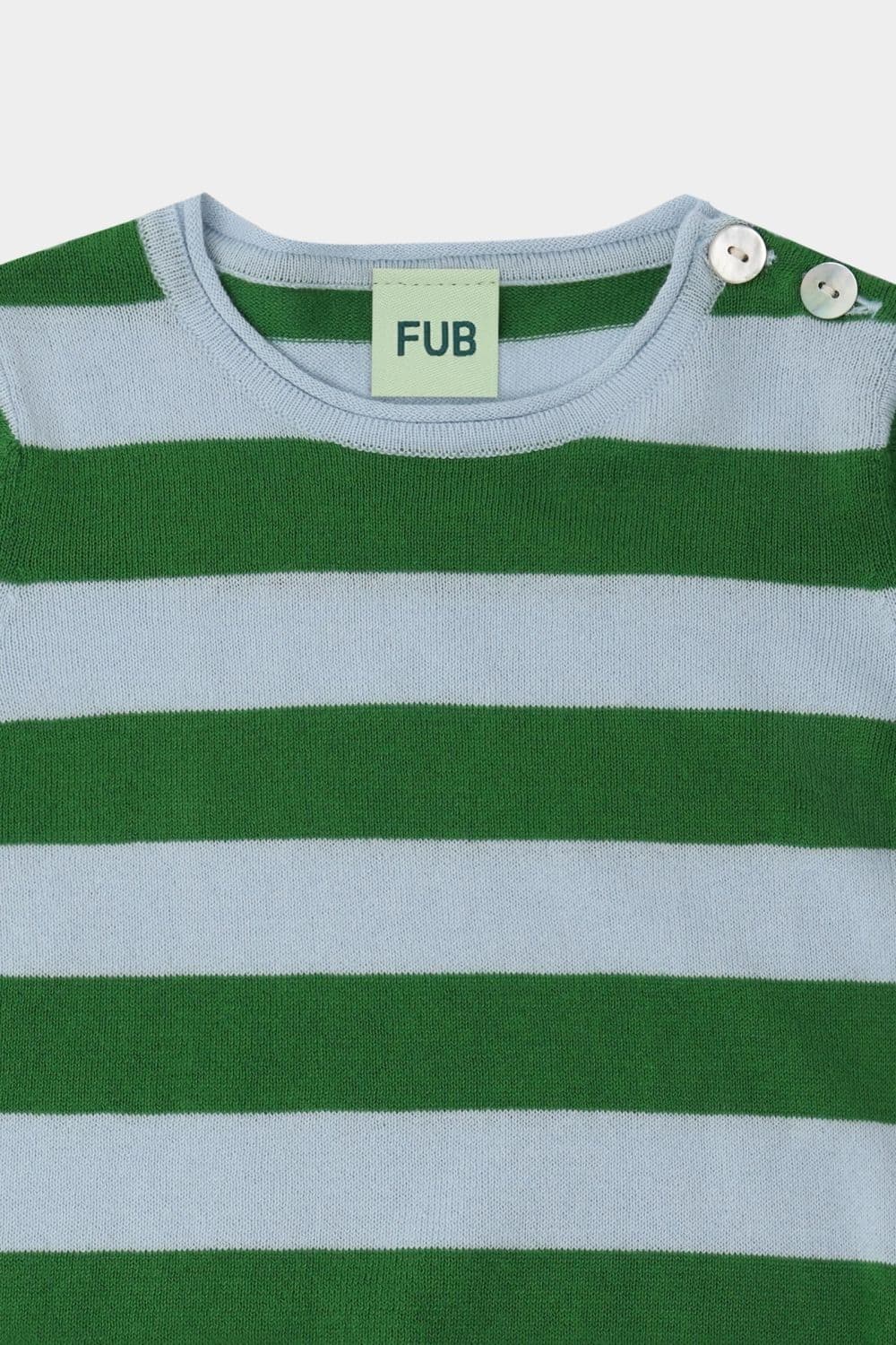 FUB / Baby Kortærmet Bredstribet Body / Pine — billede 2