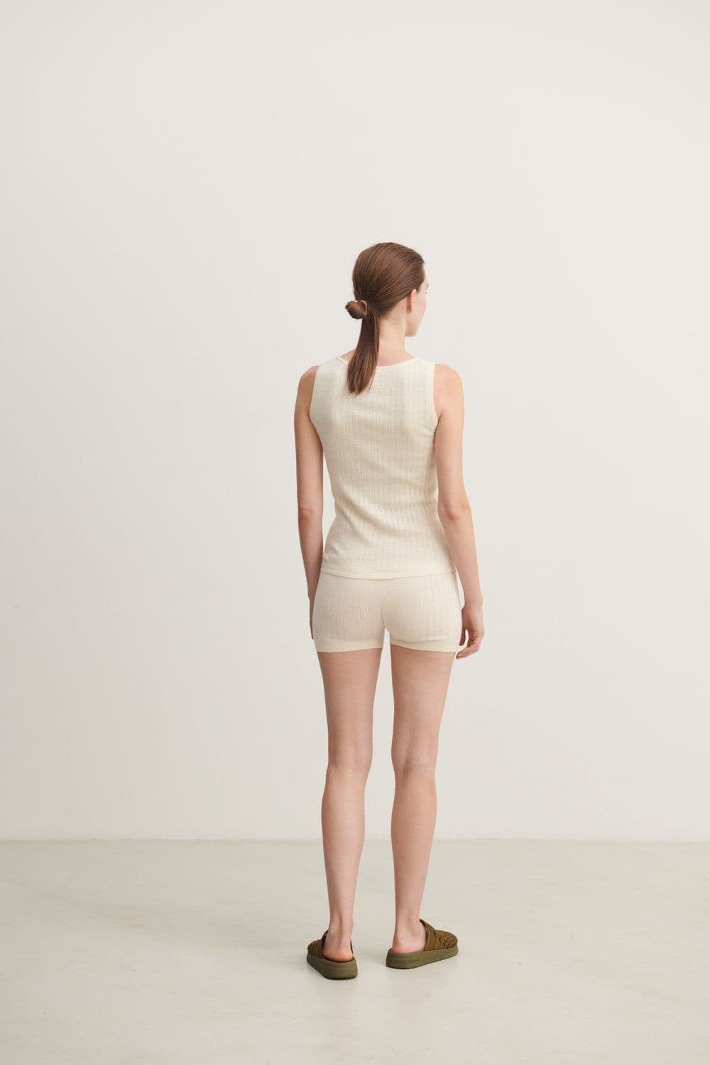 FUB — FUB / Woman pointelle camisole / Ecru — alternativt billede