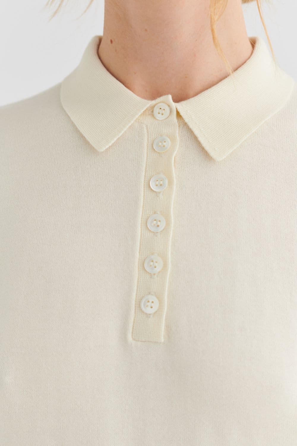 FUB Woman / Classic Polo / Ecru — billede 5