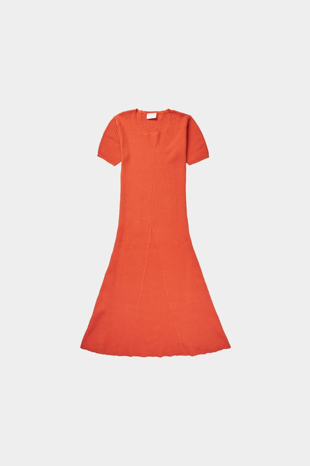 FUB Woman / Kortærmet Bomulds Kjole / Tangerine — billede 5