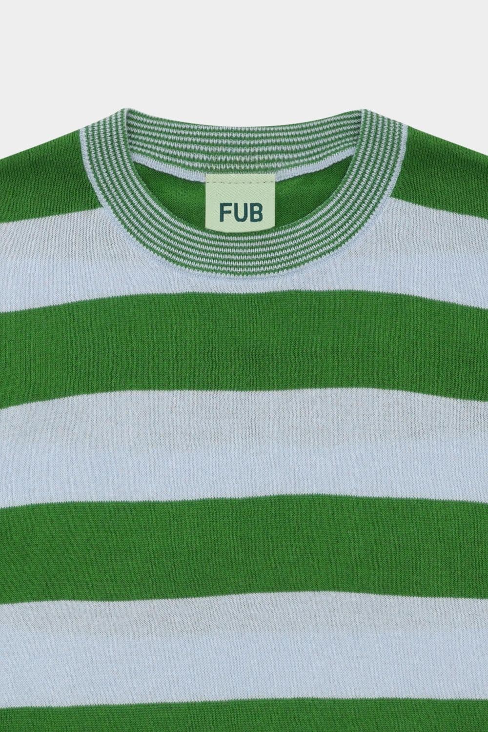 FUB — FUB / Stribet oversize t-shirt / Pale blue pine — alternativt billede