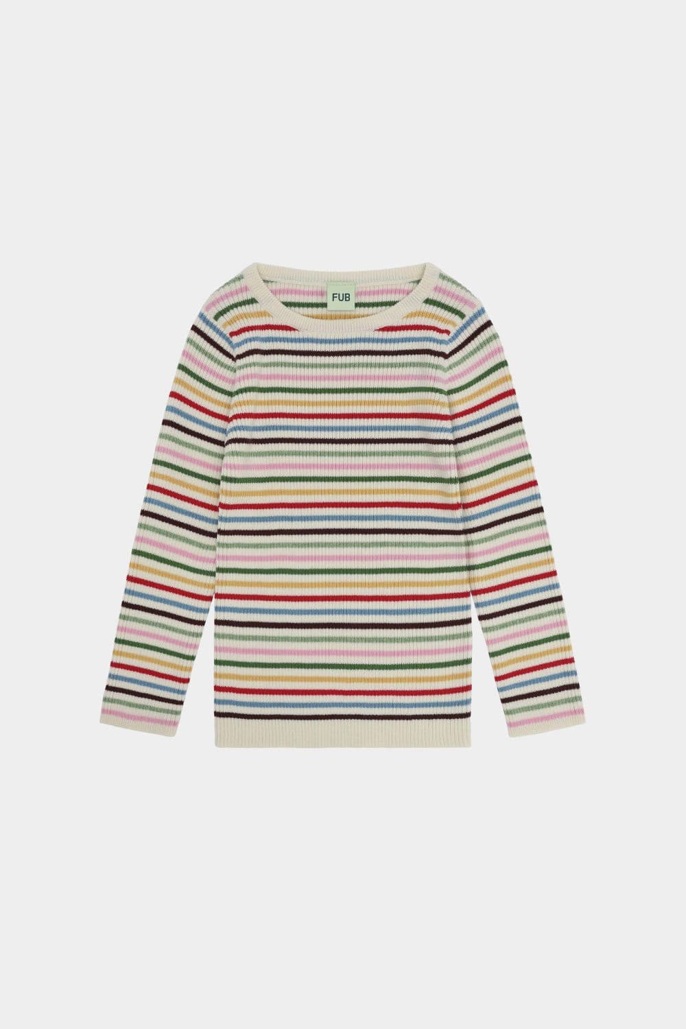 FUB / Rib Bluse / Multi Striber