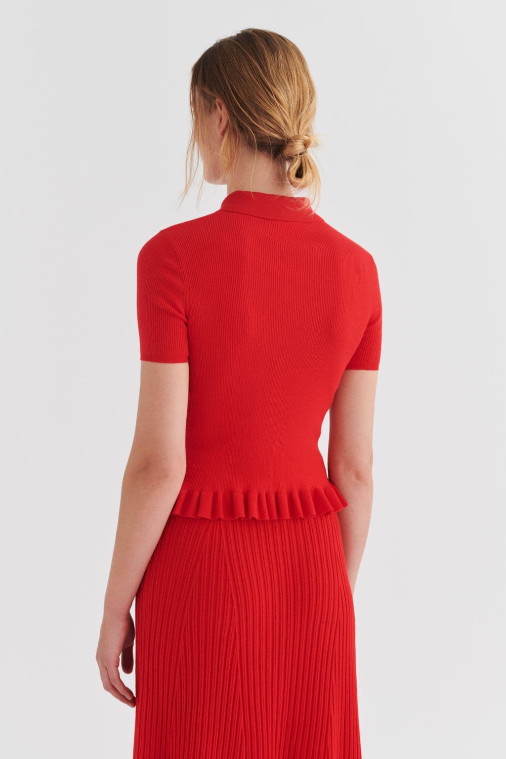 FUB Woman / Rib Polo / Red — billede 3