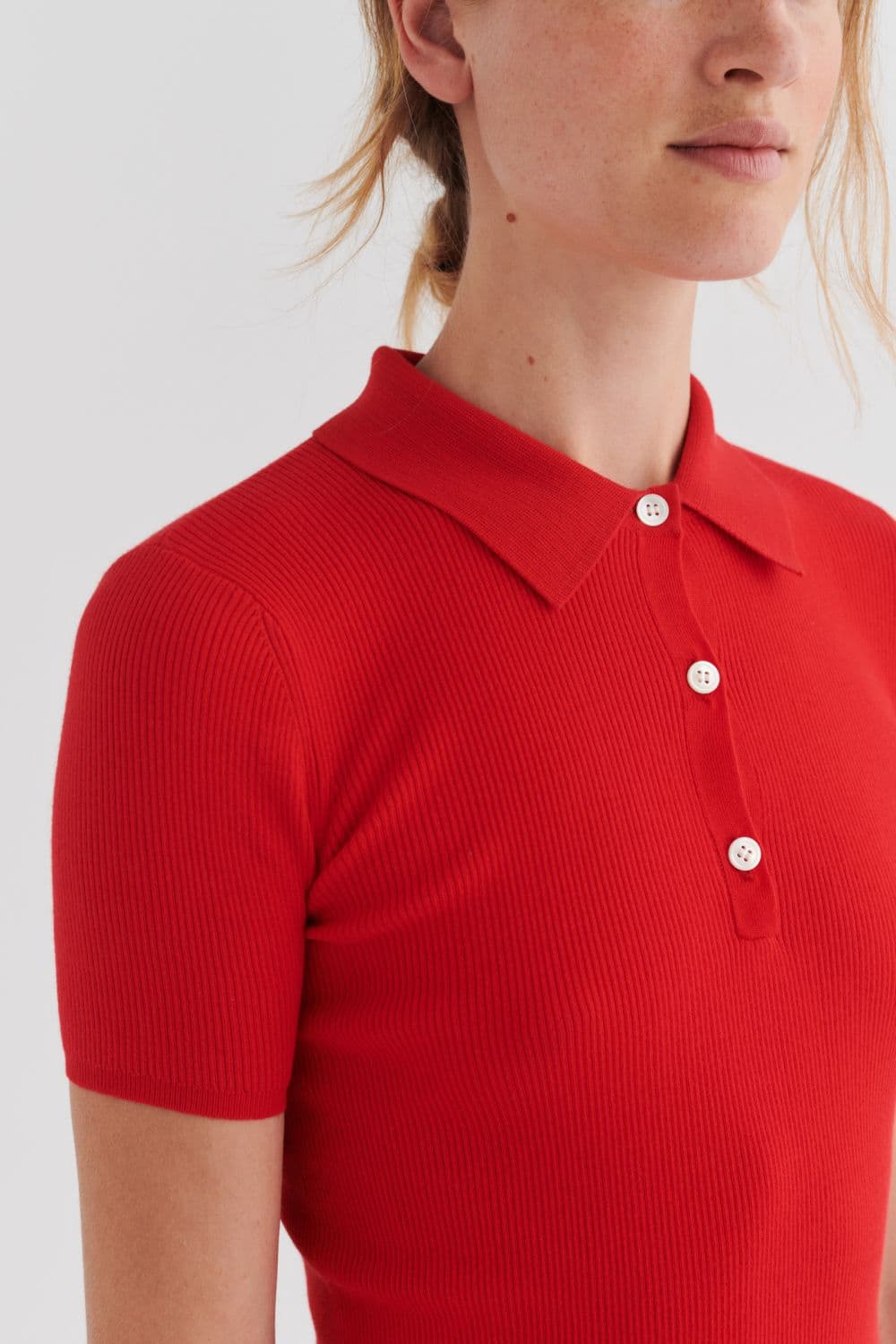 FUB Woman / Rib Polo / Red — billede 4