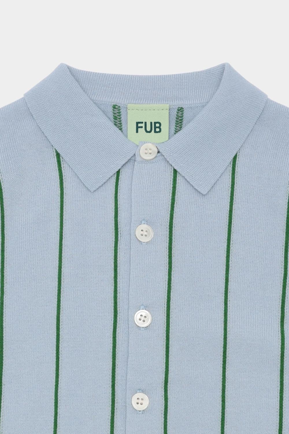 FUB — FUB / Kortærmet Stribet Skjorte / Pale blue pine — alternativt billede